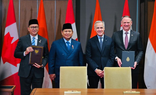 Saksi penandatanganan sejumlah nota kesepahaman di Kanada